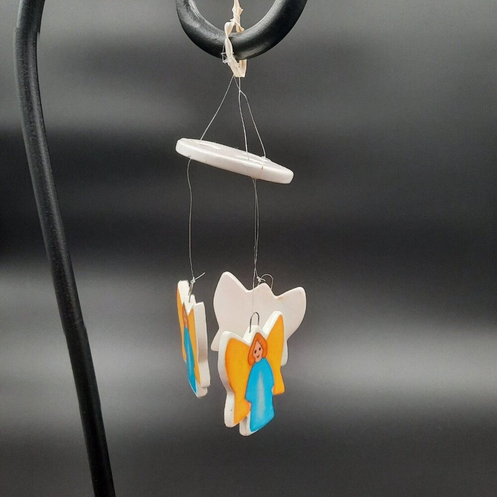 Vintage Treenkles 1984 Beachcombers Angel Tree Chimes Porcelain Decoration - Picture 2 of 7